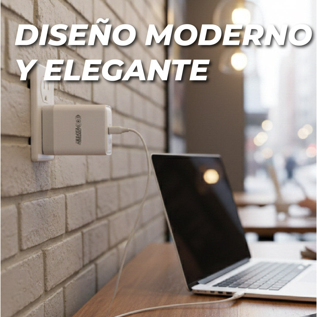 Combo Cargador Tipo C 2.4AMP Blanco