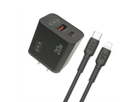 Cargador 2 Puertos USB y Tipo Compatible Con iPhone 1 Metro 20W