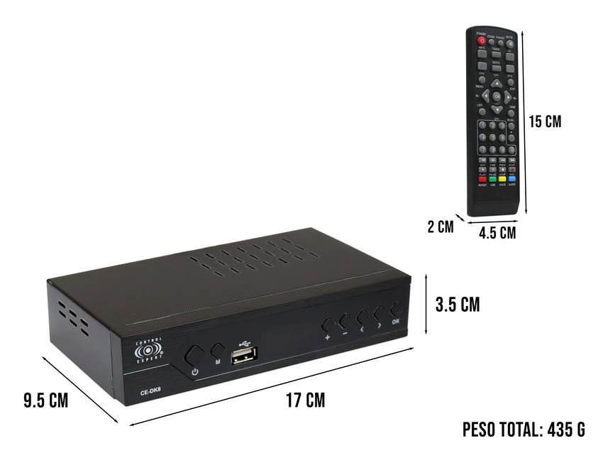 Decodificador Convertidor Digital Tv Hdmi 1080p Full Hd