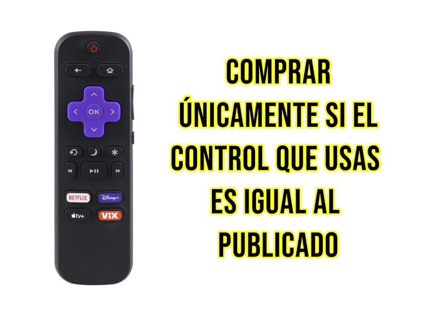 Control Para Aiwa Roku Smart TV