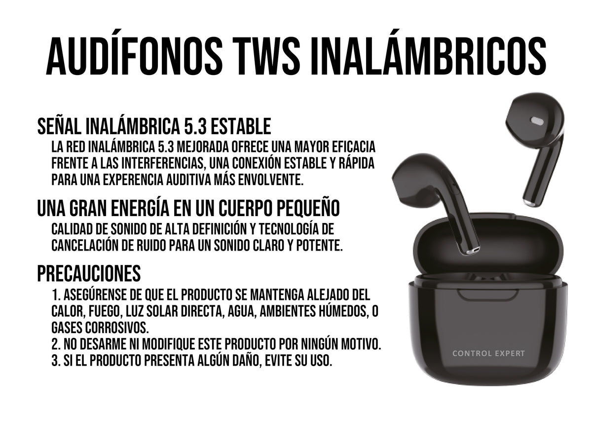 Audífonos Inalámbricos Bluetooth CE-EAR1 – Compactos, Estéreo, Micrófono y V5.0