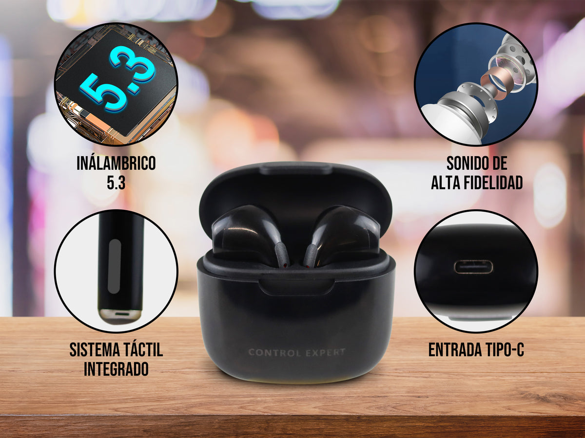 Audífonos Inalámbricos Bluetooth CE-EAR1 – Compactos, Estéreo, Micrófono y V5.0