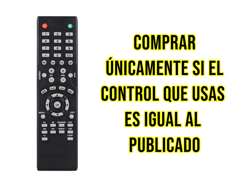 Control para Westing House Pantalla