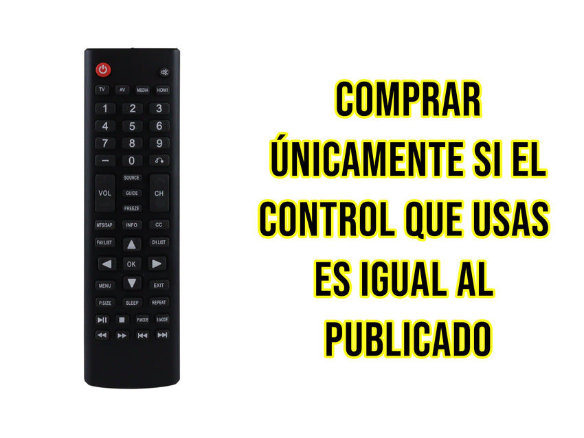 Control Para Ghia Smart TV