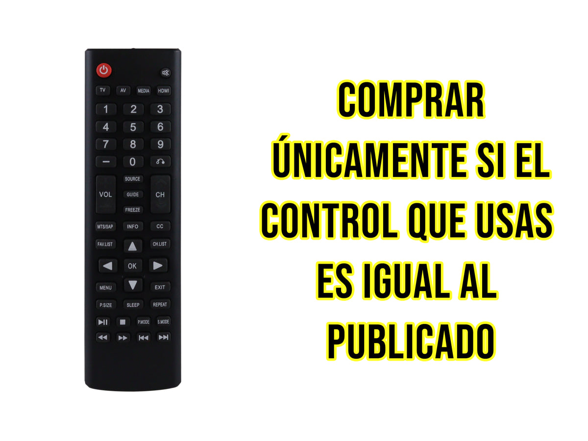 Control Para Quaroni Smart TV