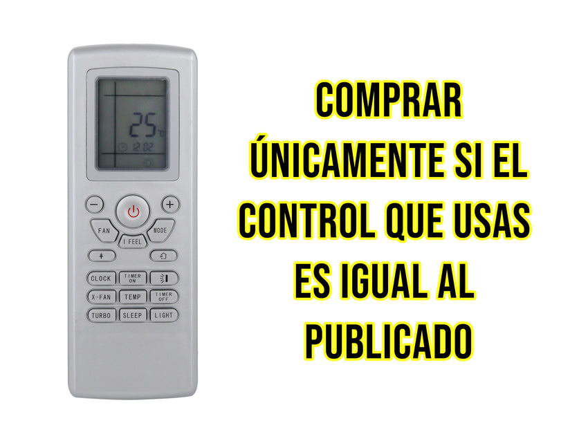 Control para Gree Aire Acondicionado