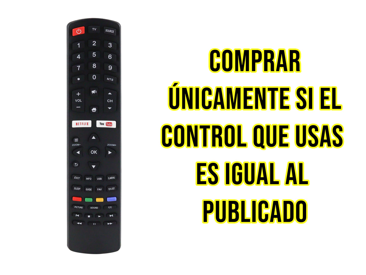 Control Para Hitachi Smart TV