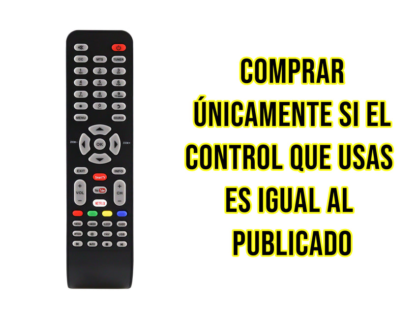 Control Para Hitachi Smart TV