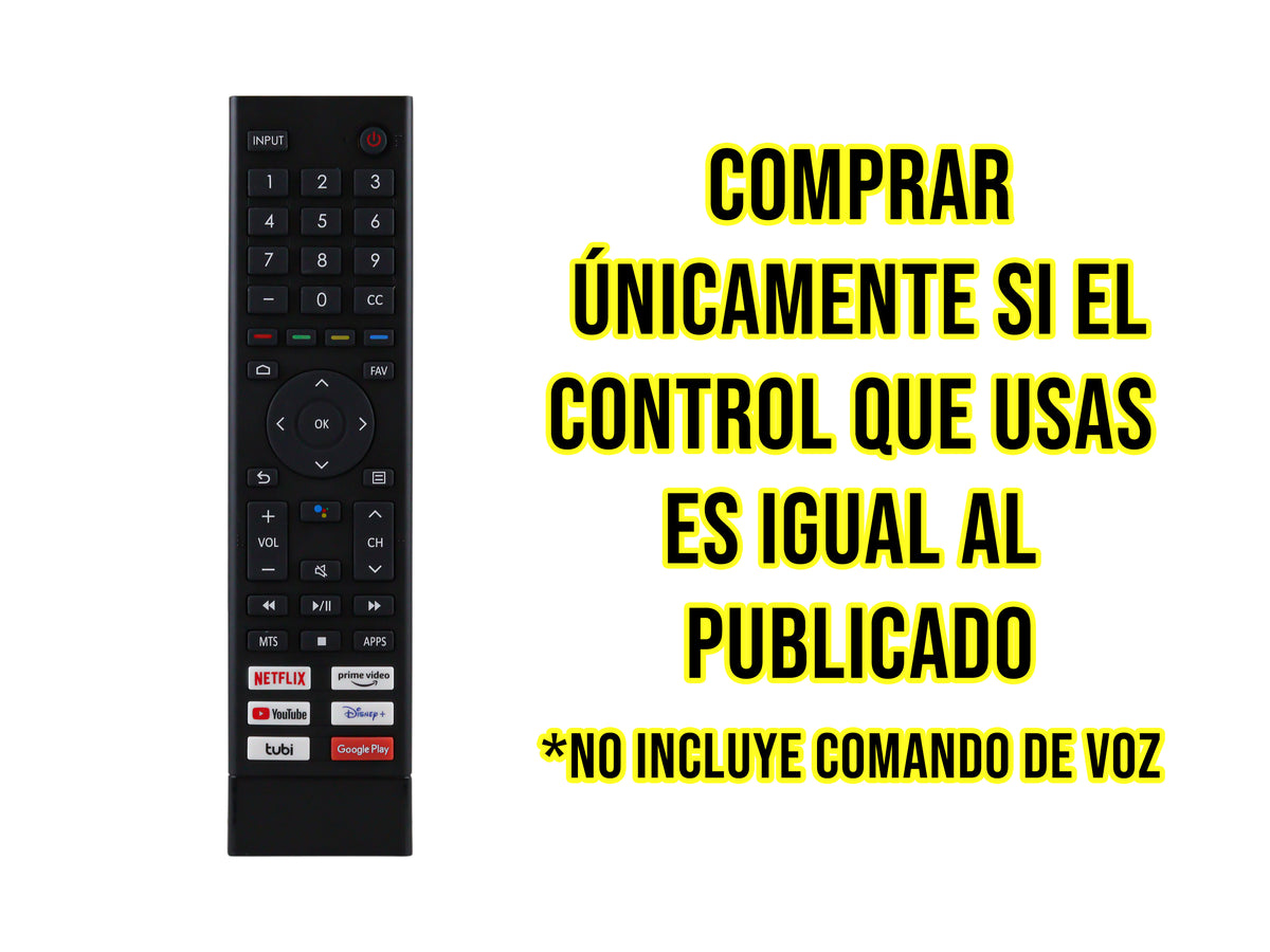 Control Para Hisense Smart TV