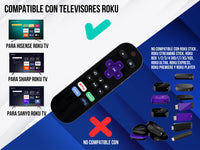 Control Para Sharp Roku Smart TV