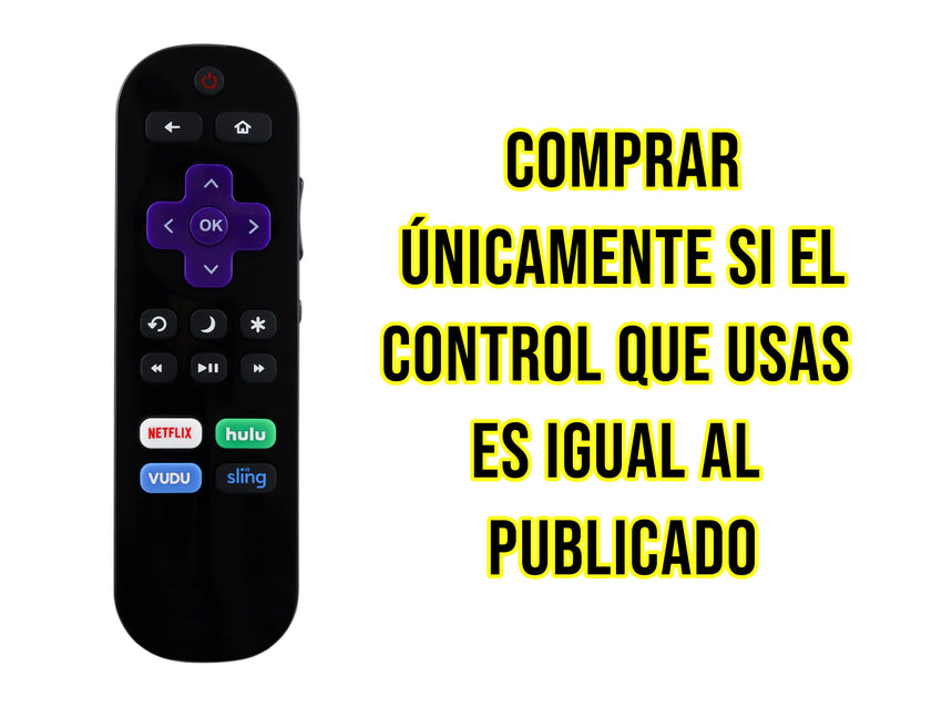 Control Para Element Roku Smart TV