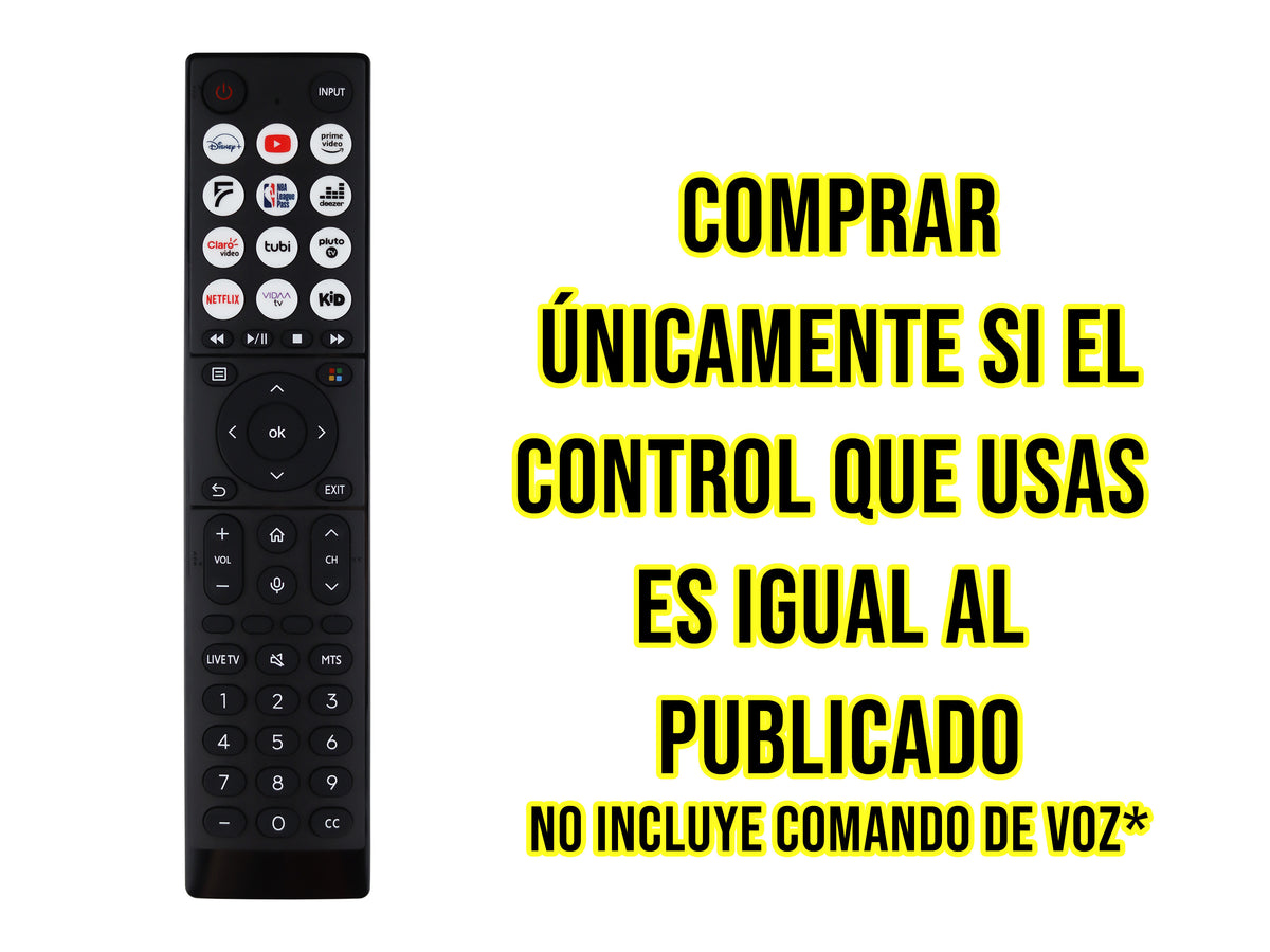 Control Para Hisense Smart TV