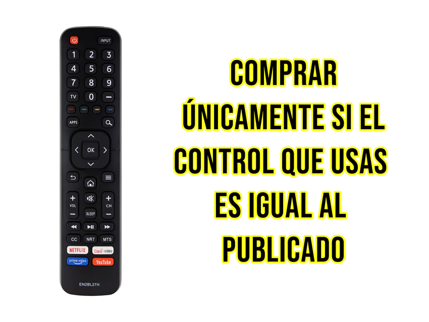 Control Para Hisense Smart TV