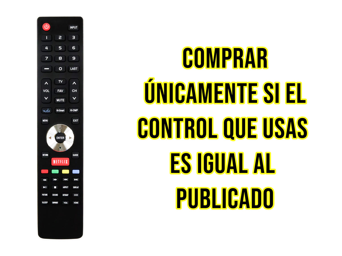 Control Para Hisense Smart TV