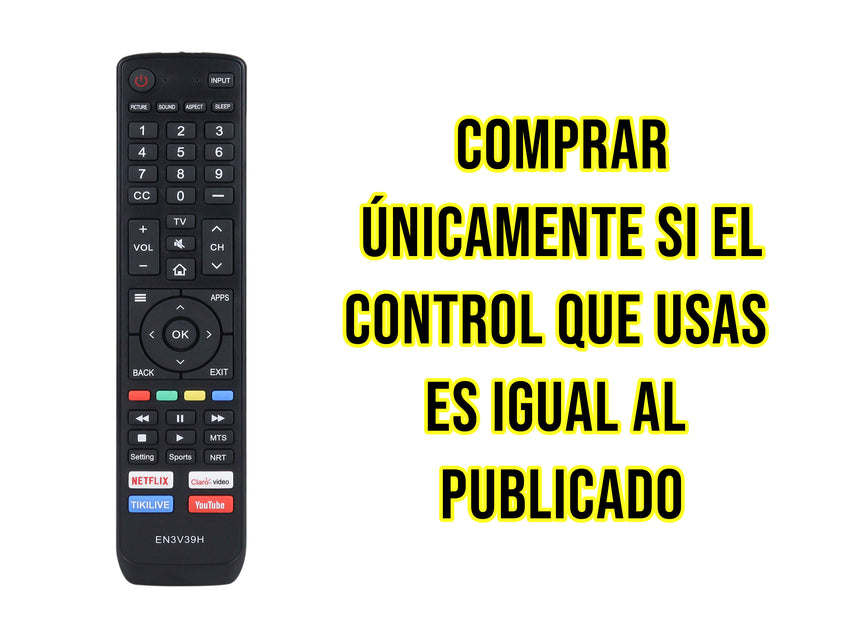 Control Para Hisense Smart TV