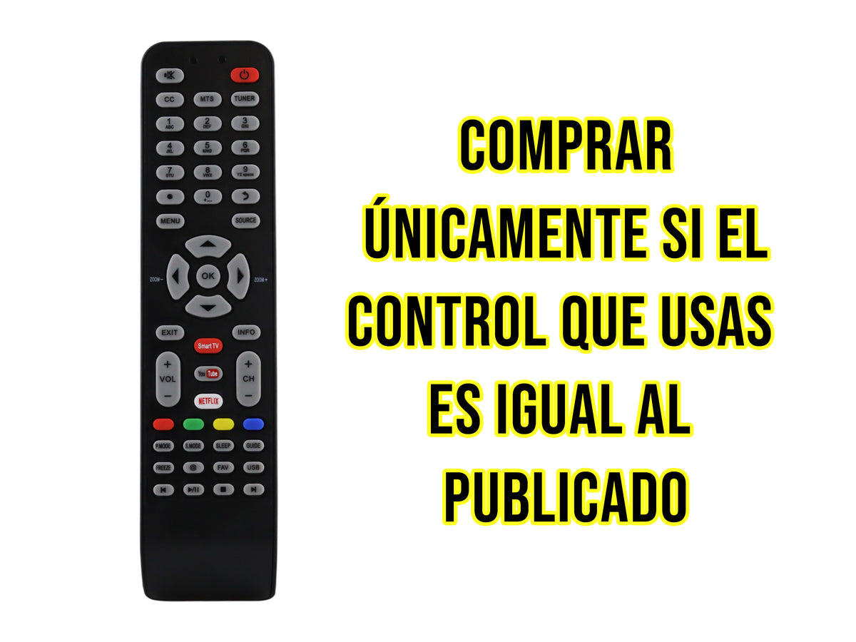 Control Para EKT Smart TV