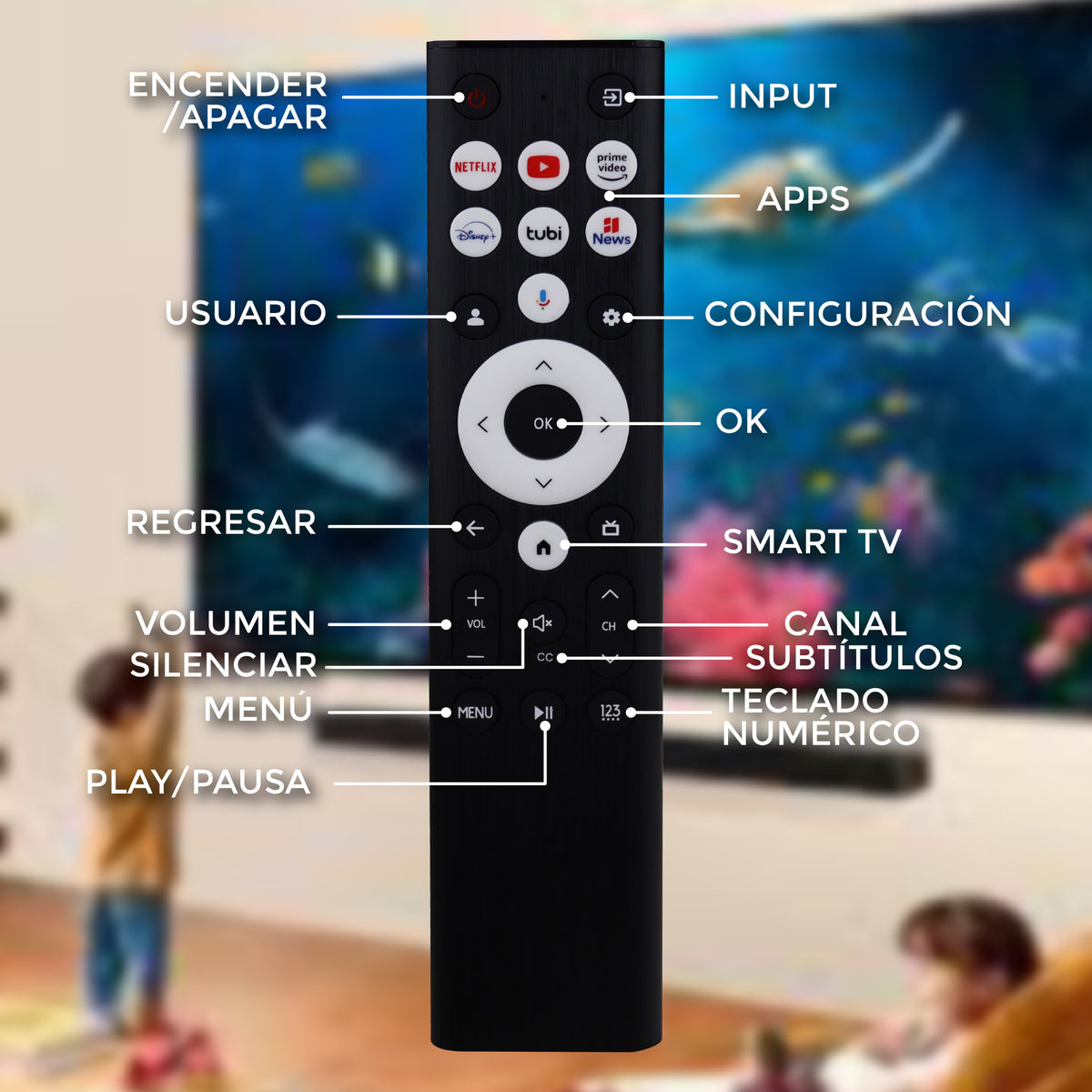 Control Remoto Hisense 4k TV Smart TV