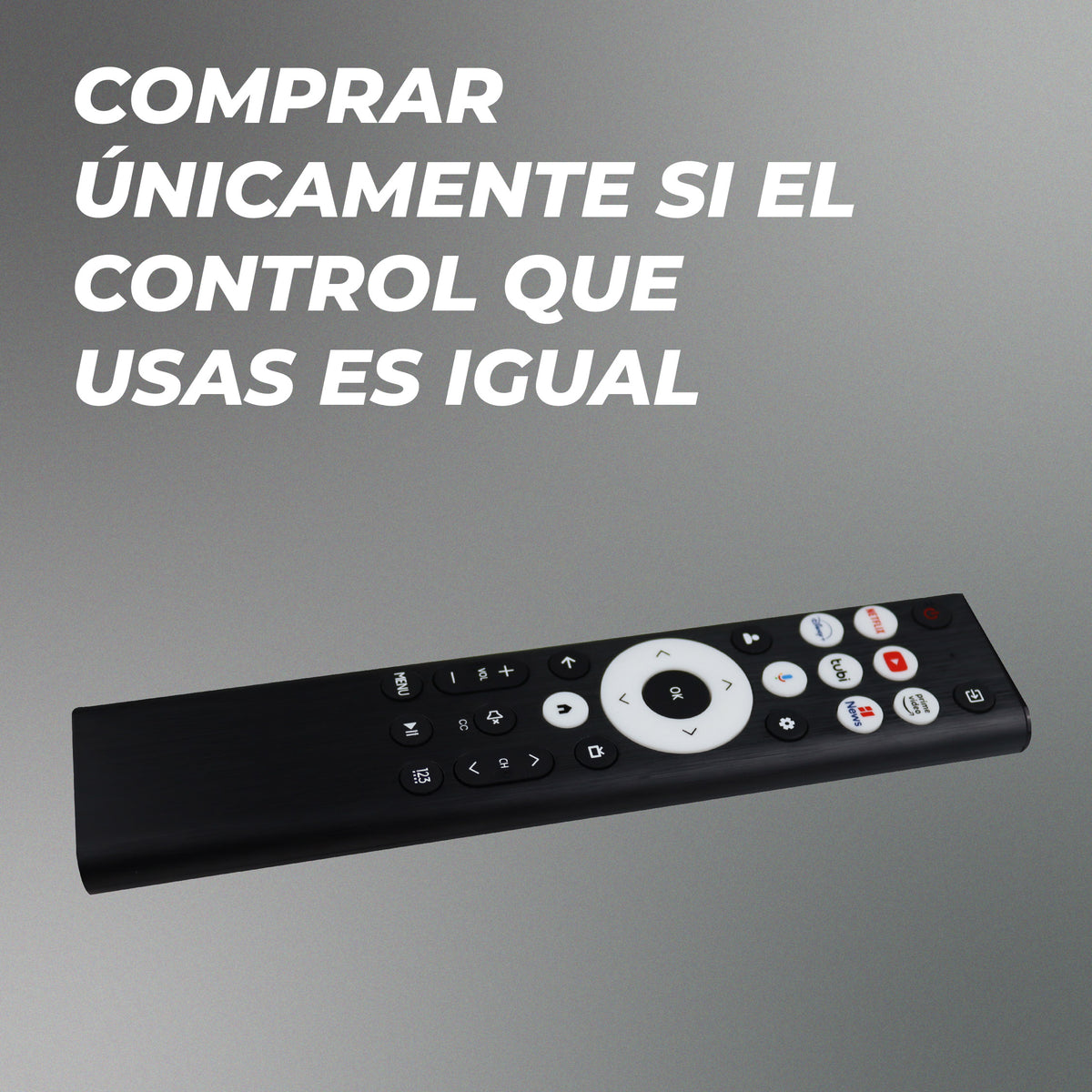 Control Remoto Hisense 4k TV Smart TV