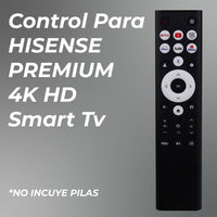 Control Remoto Hisense 4k TV Smart TV