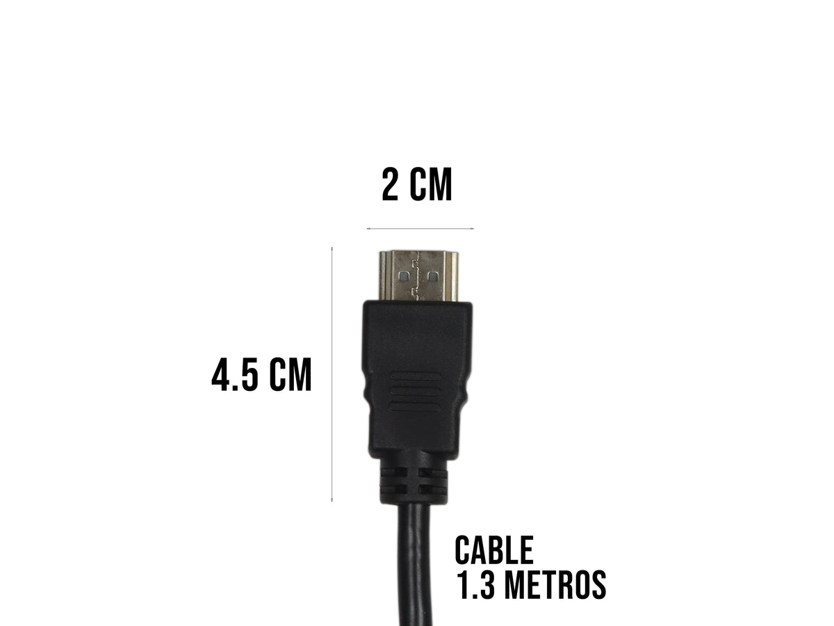 Cable HDMI Macho de 1.4 metros (Versión 1.4) – Alta Definición 1080p y 3D