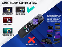 Control para Infocus Roku Smart Tv