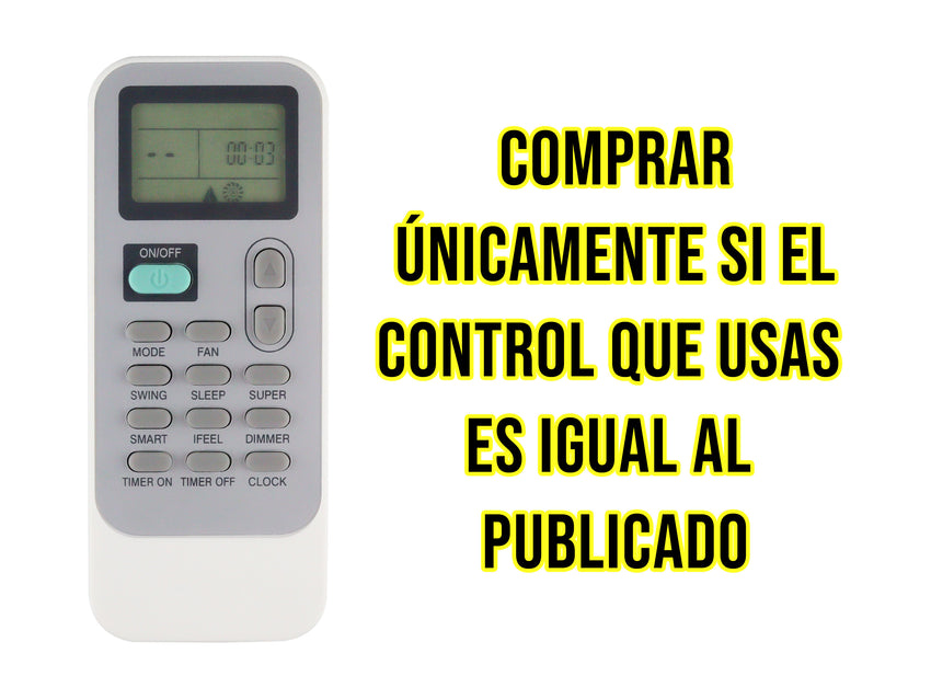 Control para Hisense Aire Acondicionado