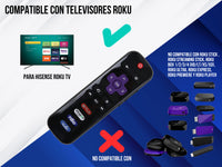 Control Para Hisense Roku Smart TV