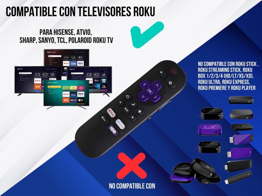 Control Para TCL Roku Smart TV