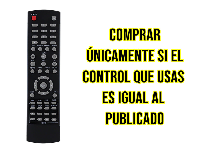 Control Para Insignia Pantalla