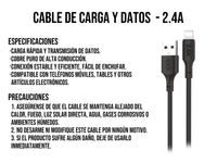 Cable USB a iPhone Negro