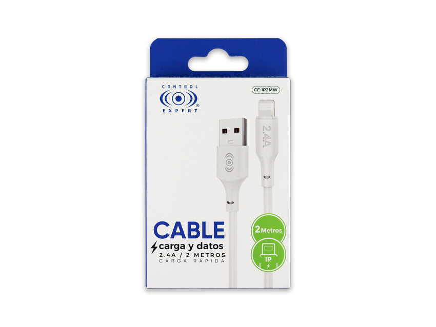 Cable USB a iPhone Blanco