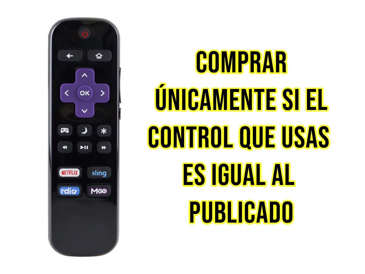 Control Para Insignia Roku Smart TV