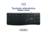 Teclado Alámbrico Usb Ergonómico