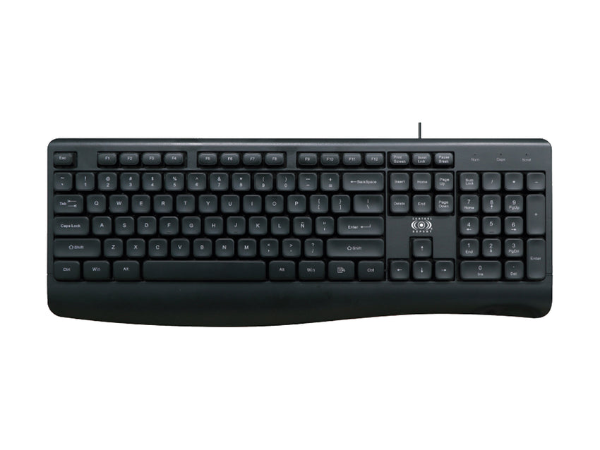 Teclado Alámbrico Usb Ergonómico