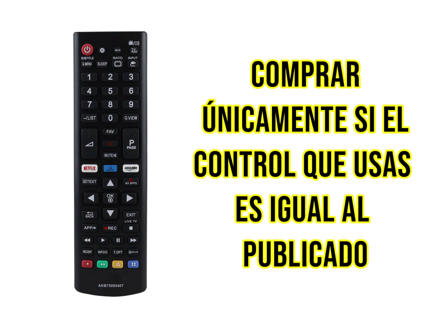 Control Para LG Smart TV