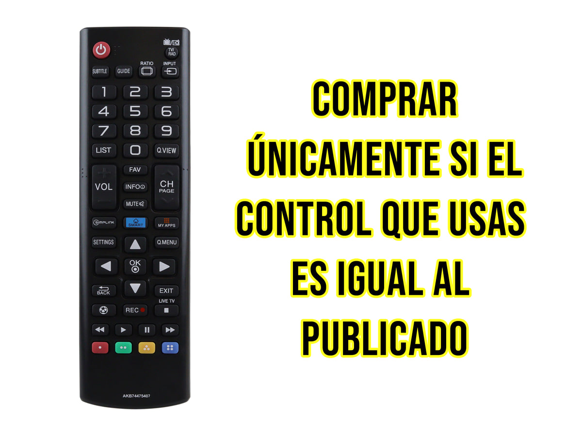 Control Para LG Smart TV