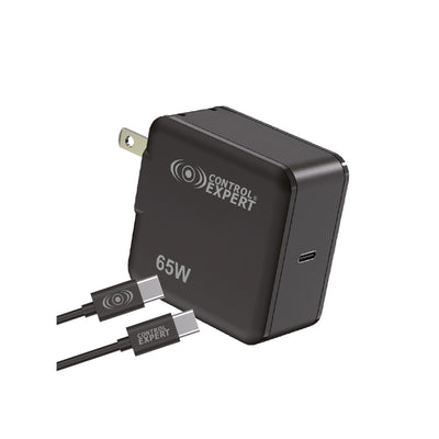 Cargador Ultra Rápido 65W GaN – Para Laptop, Tablet y Celular con Cable Tipo C Incluido