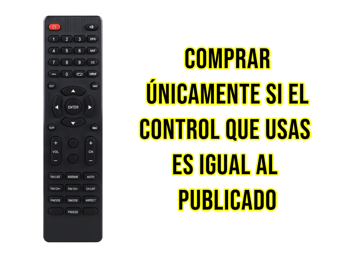 Control para Universal Mover a México Pantalla