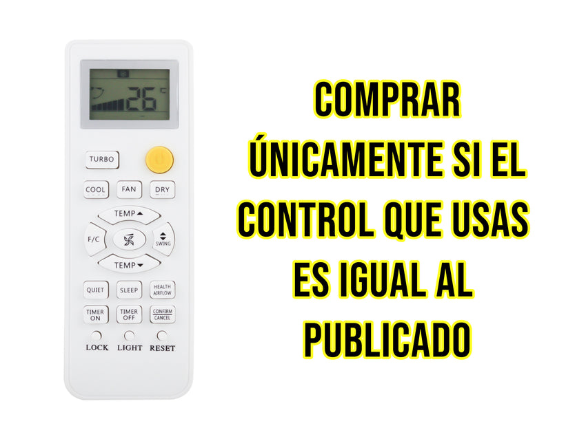 Control Para Mabe Aire Acondicionado