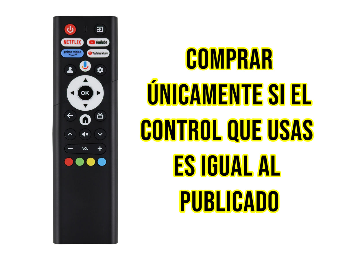 Control Compatible Con Motorola Smart TV 4k Google TV
