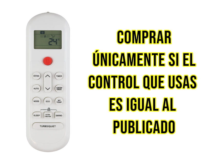 Control Para Aire Acondicionado MABE