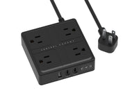 Multicontactos con 4 Salidas A 1 Puerto USB 2 Puertos Tipo