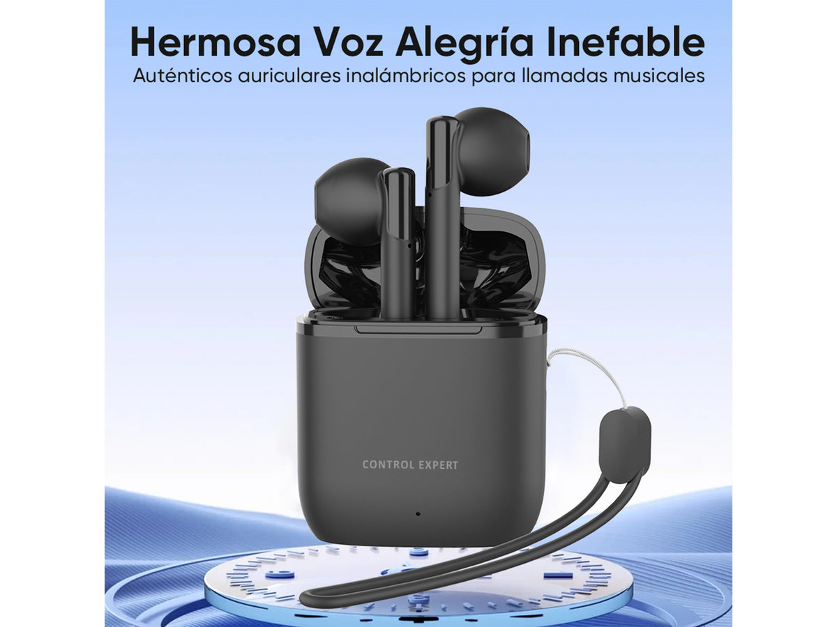 Audífonos Inalámbricos Bluetooth 5.3 Ultra Ligeros CE-NAR5W – Blancos y Negros