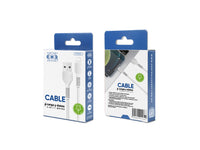 Cable USB para IPhone 1 Metro de Largo Carga  Datos 2.4A - Blanco