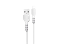 Cable USB para IPhone 1 Metro de Largo Carga  Datos 2.4A - Blanco