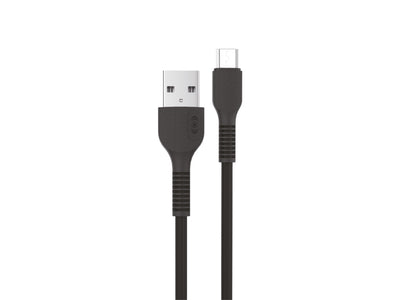 Cable USB a Micro USB V8arga y Datos 2.4A 1 Metro - Negro