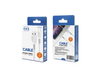 Cable USB a Micro USB V8 Carga y Datos 2.4A 1 Metro - Blanco