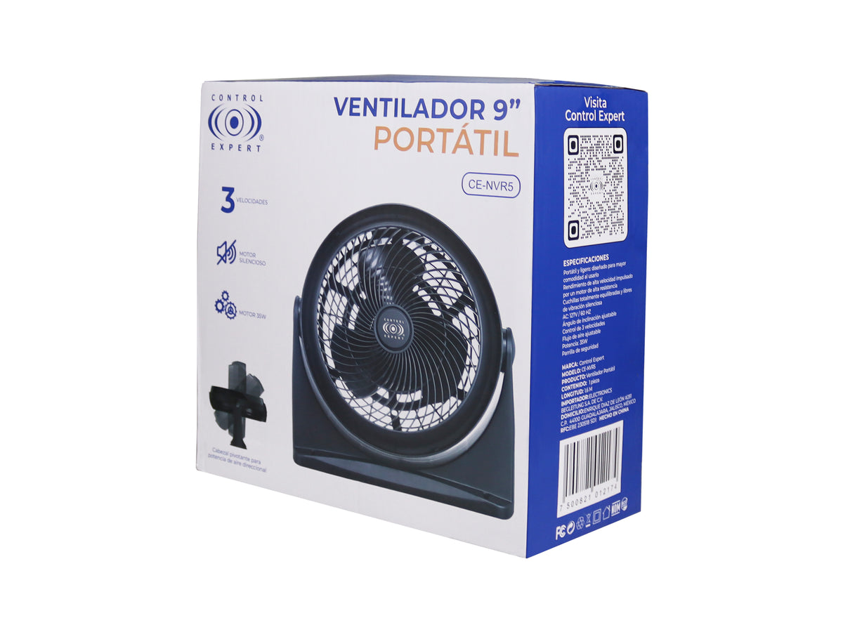 Ventilador Portátil 3 Velocidades para hogar y oficina