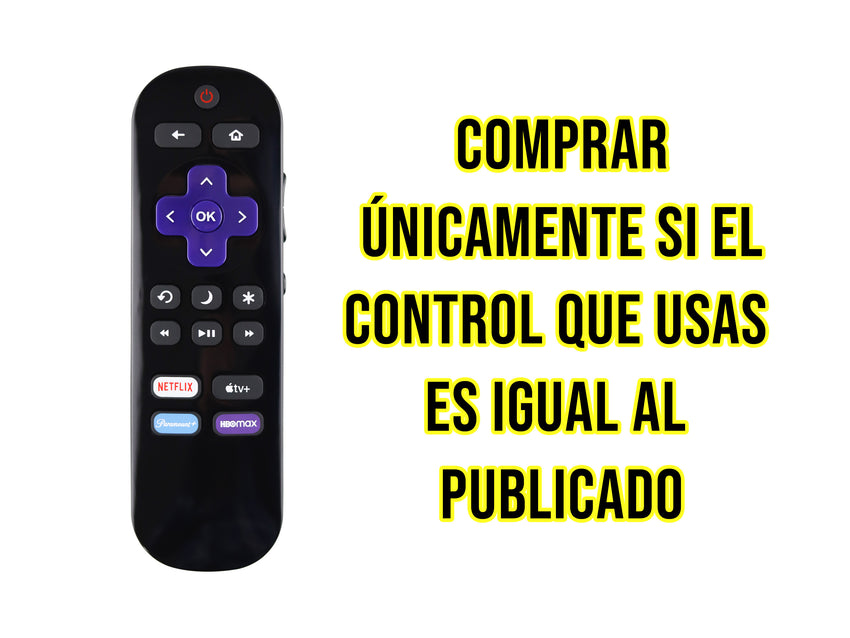 Control Compatible con Westinghouse Roku TV
