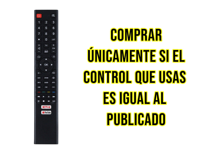 Control Para EVL Smart TV